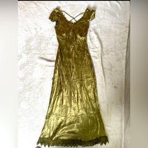 Green Silk Dress